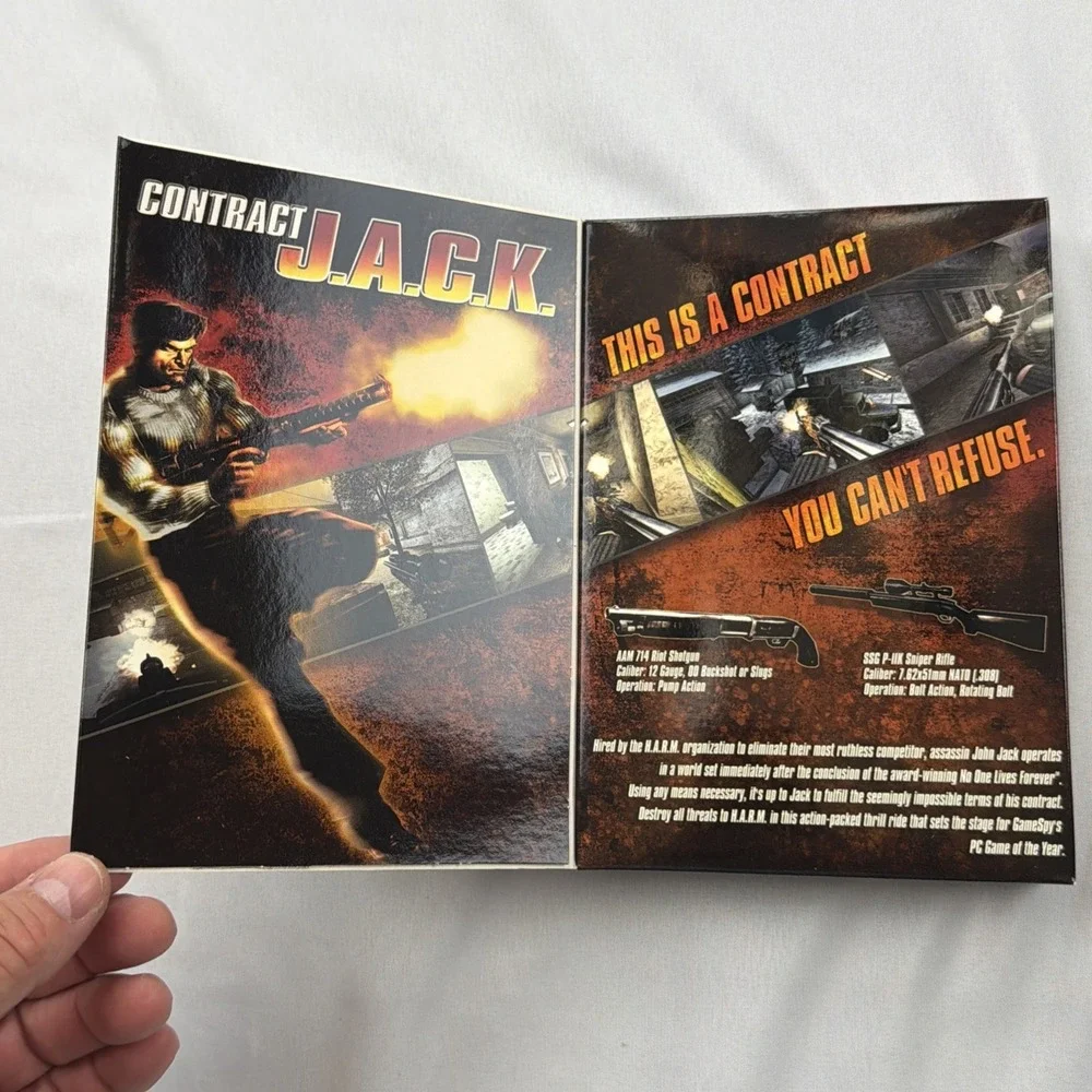 Contract Jack Sequel To No One Lives Forever, 2003, PC Game New / US Sealed Box